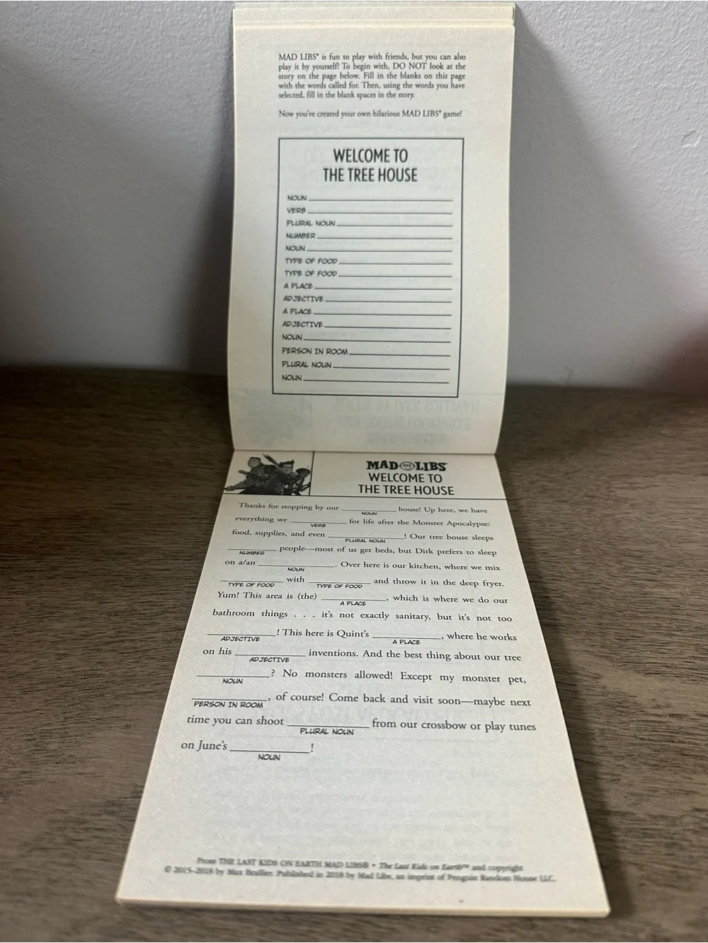 The Last Kids on Earth Mad Libs